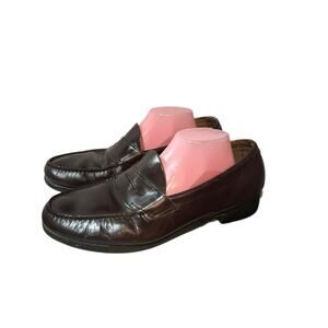 GH Bass & Co Weejuns Ox Blood Penny Loafers Burgundy Leather Men's Size 11,5 D